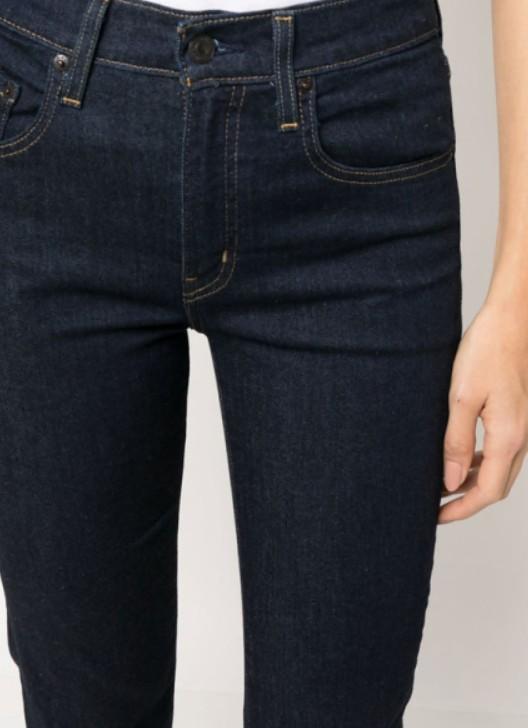 Jeans dritti 724 a vita media in blu Levi's - donna 