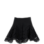 Minigonna con detagli in pizzo sail in nero Charo ruiz ibiza 1989 - donna 