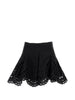 Mini skirt with lace details sail in black Charo Ruiz Ibiza 1989 - women