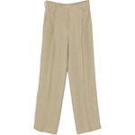 Pantaloni con pieghe stirate in verde Antonelli - donna 