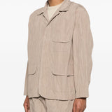 Giacca con effetto stropicciato in beige GONGDID DESIGN - uomo 