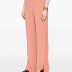 Pantaloni con spacchi laterali in rosa Forte forte - donna 