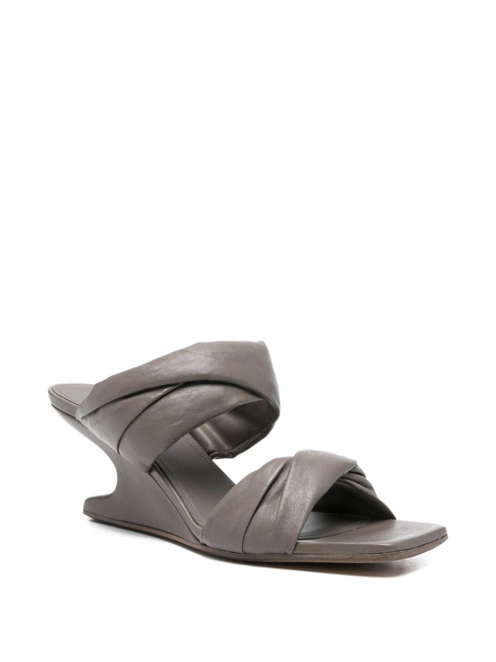 Sandali intrecciati in grigio Rick owens - donna 