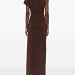 Abito con pendente in marrone Christopher Esber - donna 