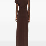 Abito con pendente in marrone Christopher Esber - donna 