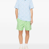 Polo con motivo logo in azzurro Casablanca - uomo 