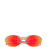 occhiali da sole ovali con lente rossa oakley - unisex 
