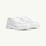 Mocassini in pelle in bianco MM6 x Dr. Martens - donna 