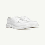 Mocassini in pelle in bianco MM6 x Dr. Martens - donna 