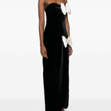 Abito con fiocchi in nero e bianco Alessandra Rich - donna 