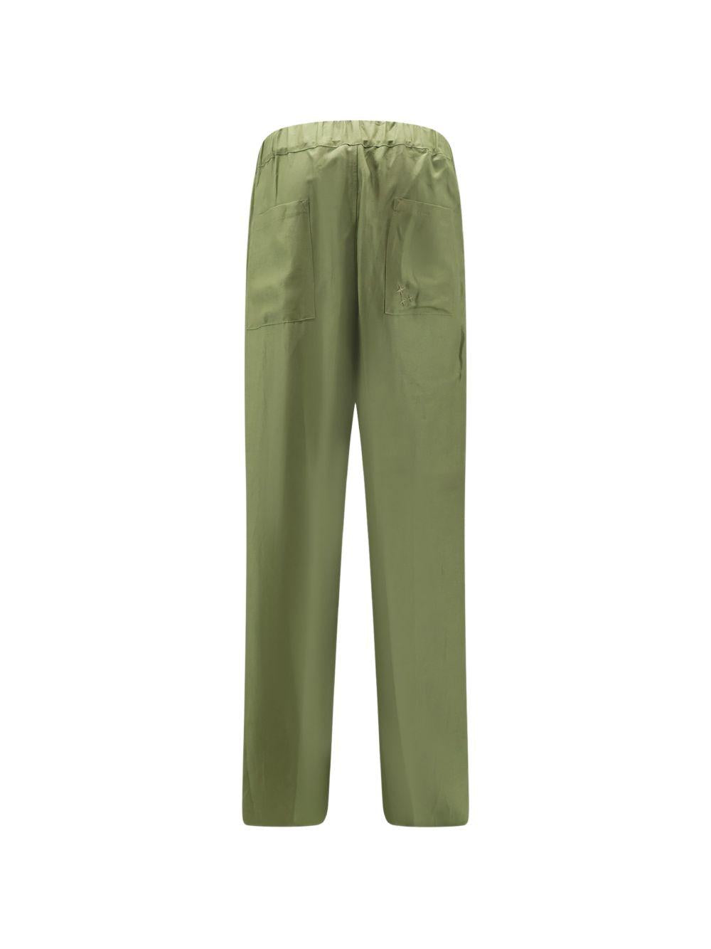 Pantaloni con vita elasticizzata in verde Laneus - uomo 
