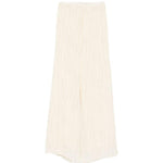 Pantaloni a gamba ampia in avorio Forte forte - donna 