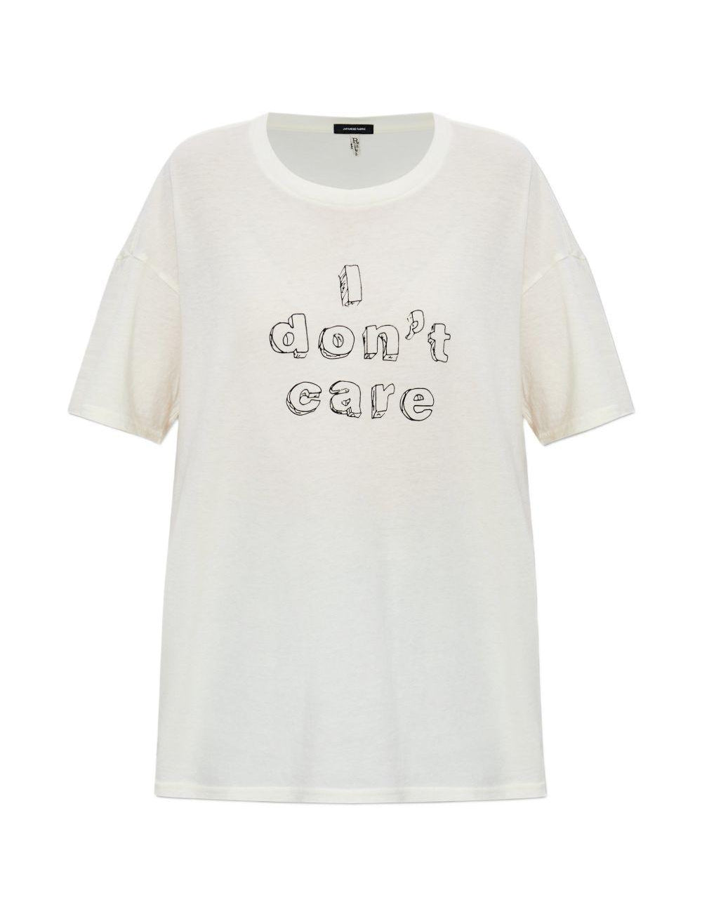 T-shirt con stampa in bianco R13 - donna 