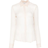 Camicia semi-trasparente cloudy in avorio Dries van noten - donna 