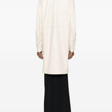 Cappotto monopetto senza colletto in bianco LouLou de Saison - donna 