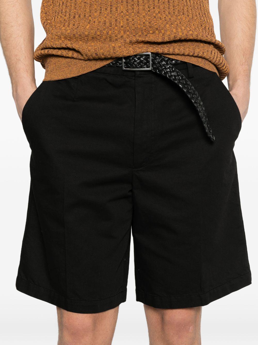 Pantaloncini con parte anteriore piatta in nero Zegna - uomo 