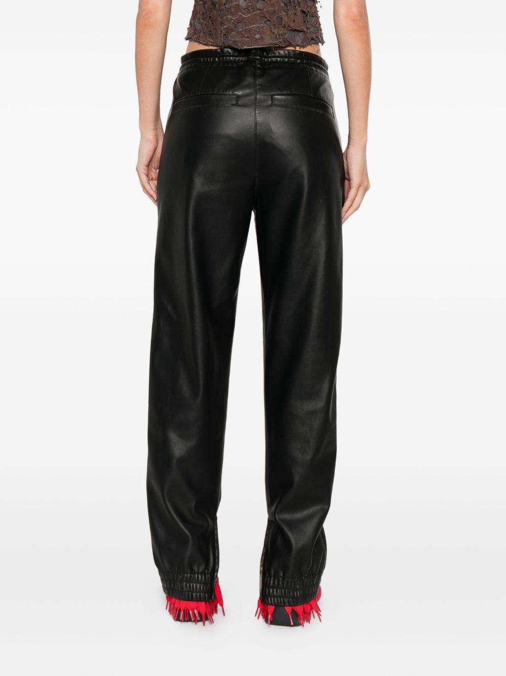 Pantaloni con zip in nero Diesel - donna 