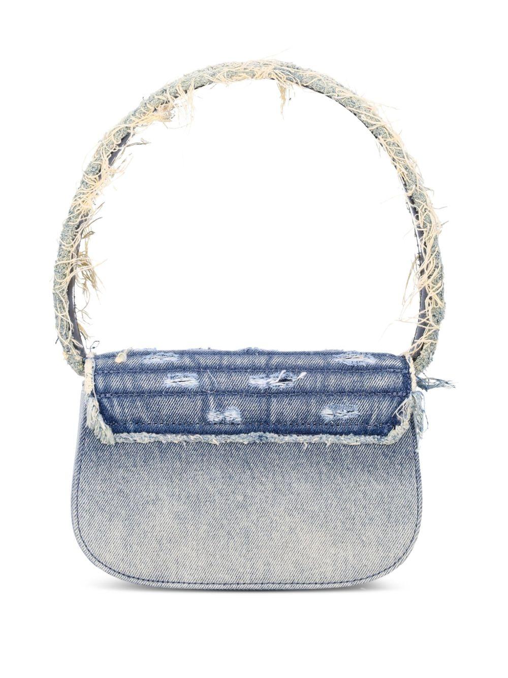 Borsa denim con cristalli 1dr in celeste Diesel - donna 