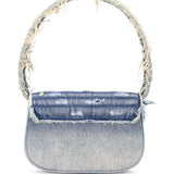 Borsa denim con cristalli 1dr in celeste Diesel - donna 