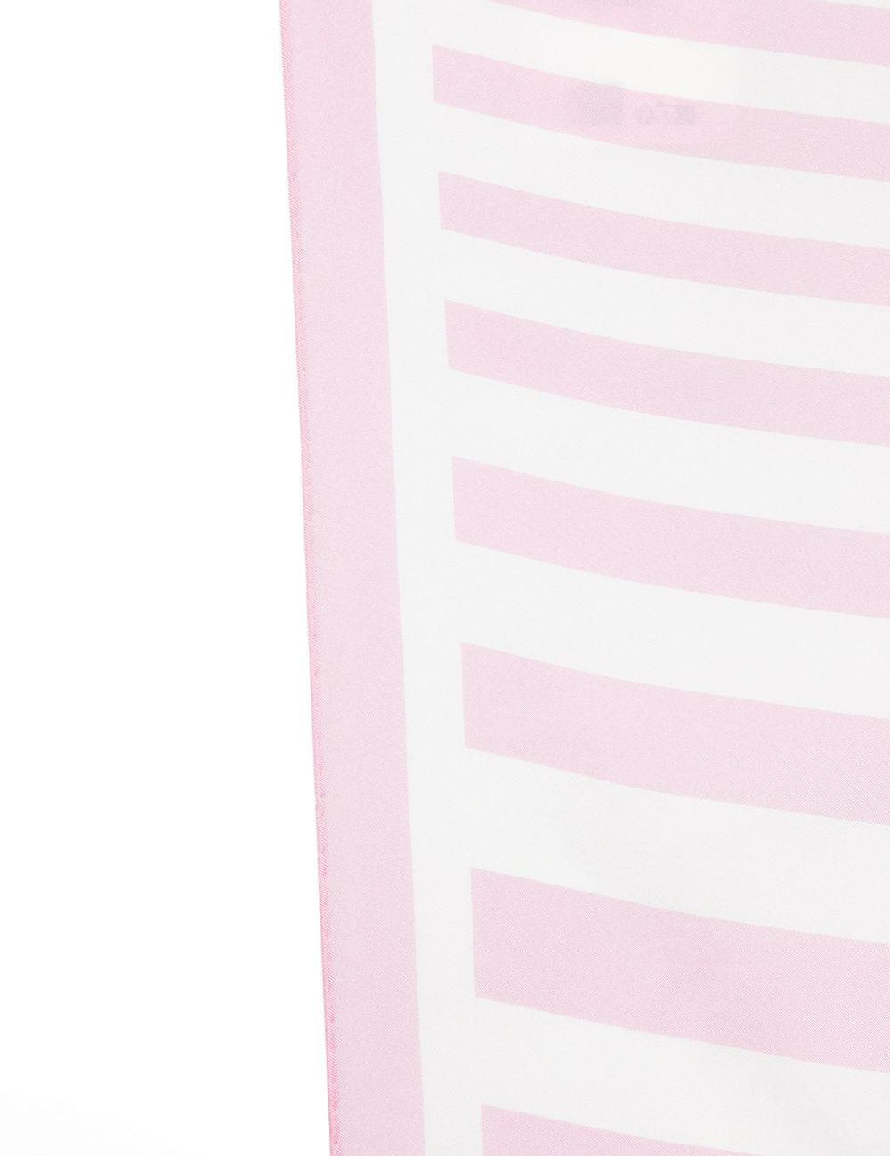 Foulard a righe rayures in bianco e rosa Jacquemus - unisex 