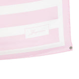 Foulard a righe rayures in bianco e rosa Jacquemus - unisex 