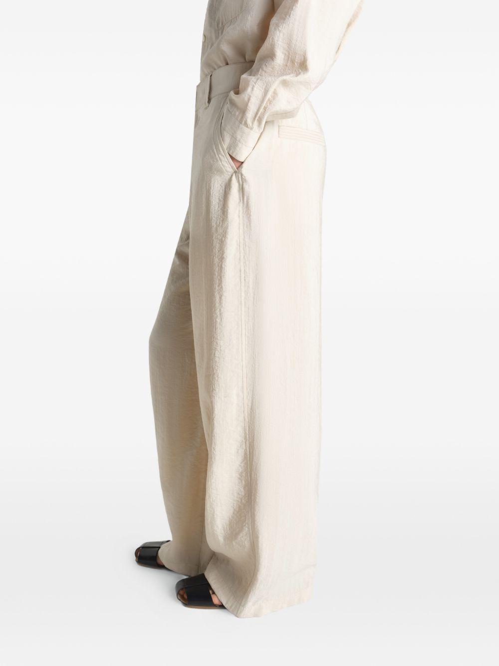 Pantaloni sartoriali dritti in avorio Lemaire - uomo 