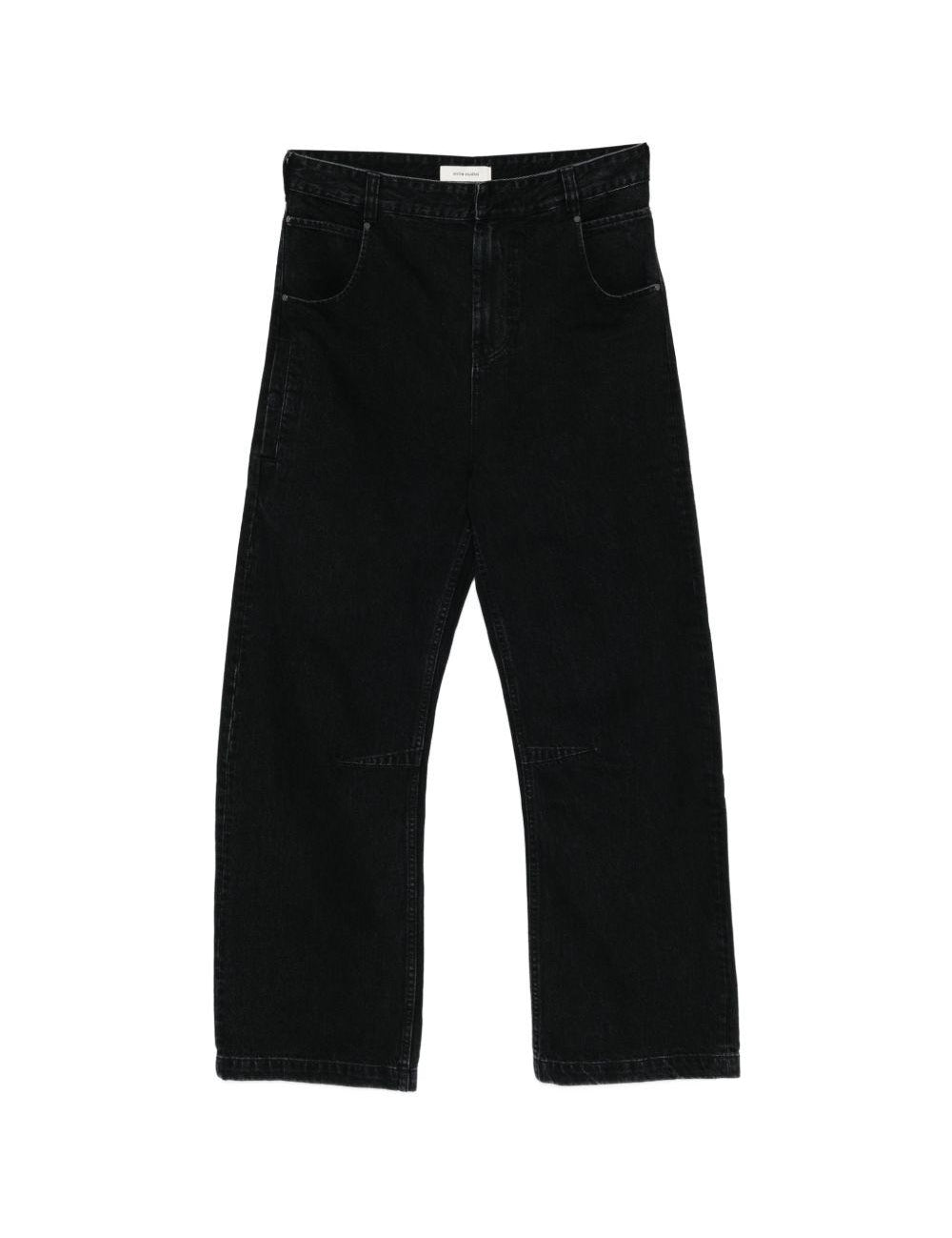Jeans a gamba larga in nero Entire studios - unisex 