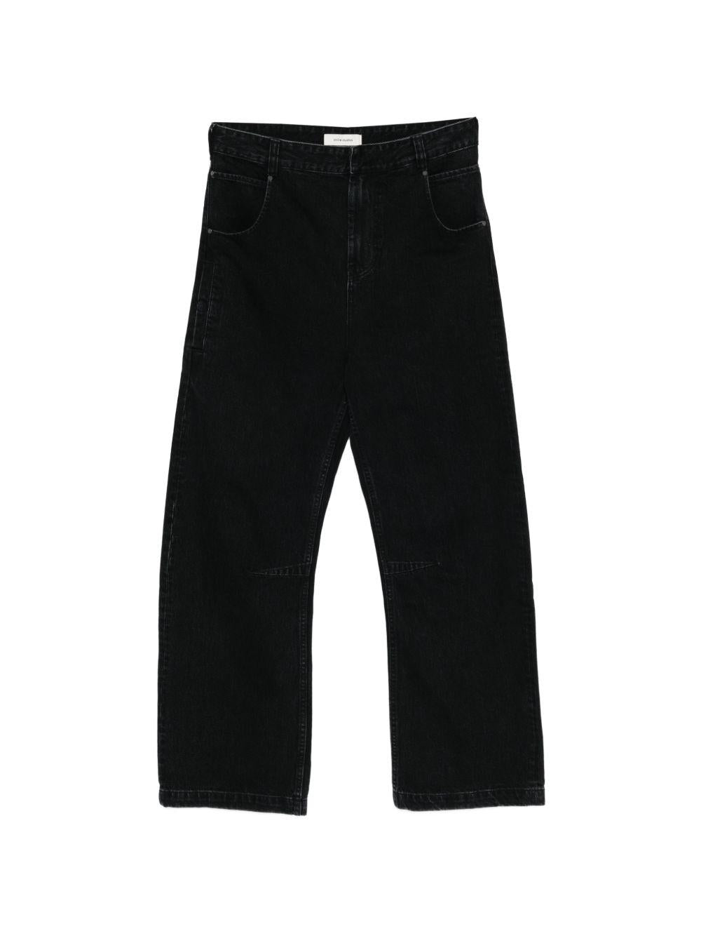 Jeans a gamba larga in nero Entire studios - unisex 