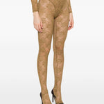 Collant in pizzo floreale in viola Alex perry - donna 