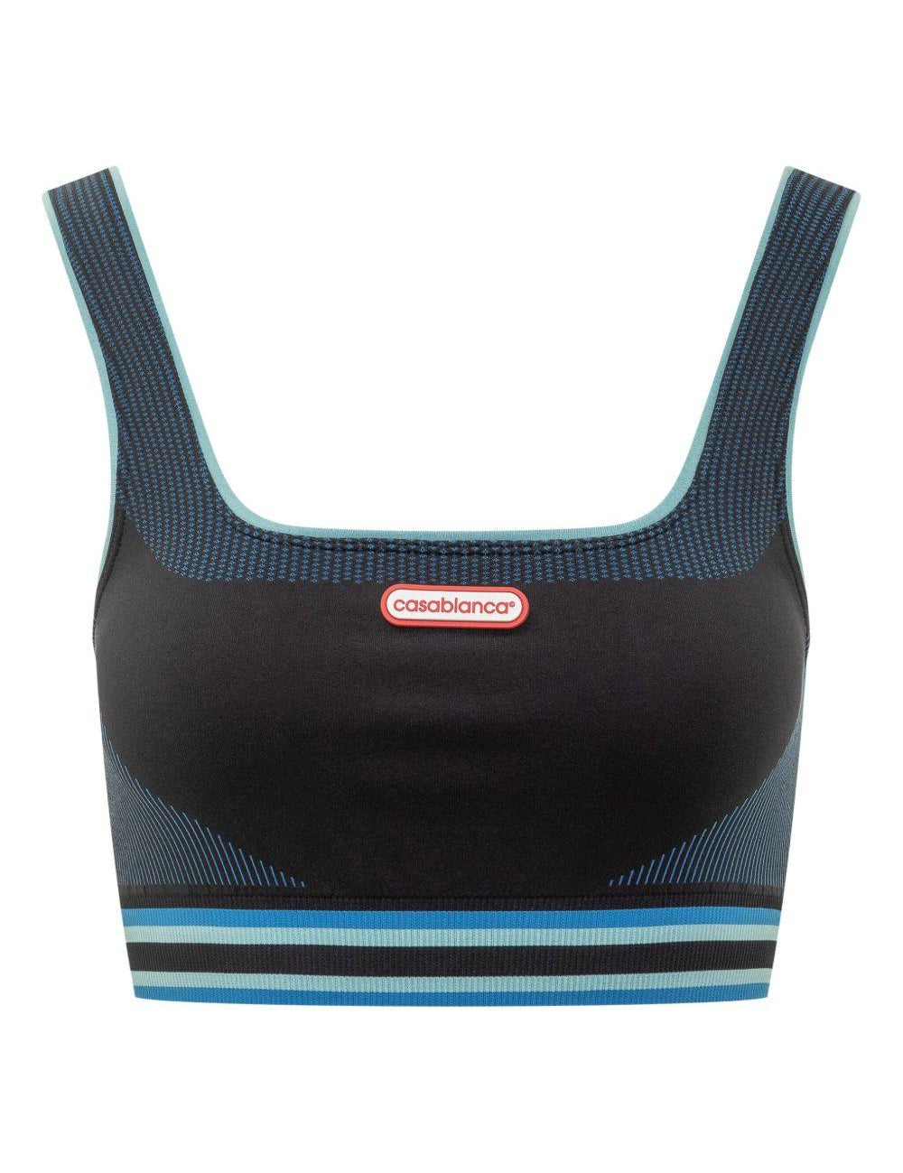 Bralette con logo in blu Casablanca - donna 