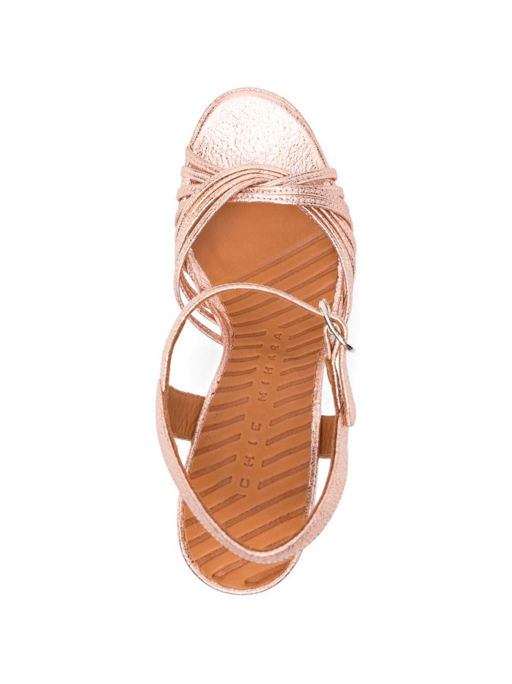 Sandali con tacco alto in oro rosa Chie mihara - donna 
