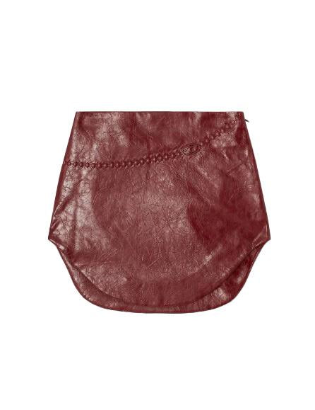 Minigonna O-Hara con logo in bordeaux Diesel - donna 