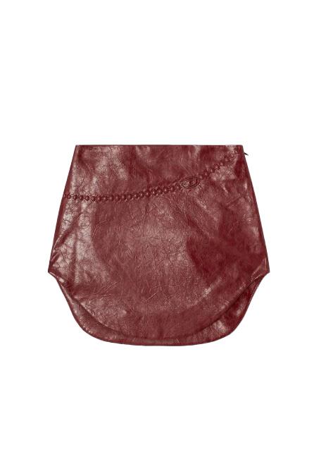 Minigonna O-Hara con logo in bordeaux Diesel - donna 