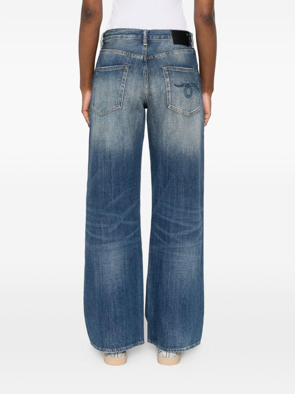 Jeans D'arcy a gamba ampia in blu R13 - donna 