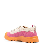 Sneakers con design a inserti in arancione Ranra - uomo 