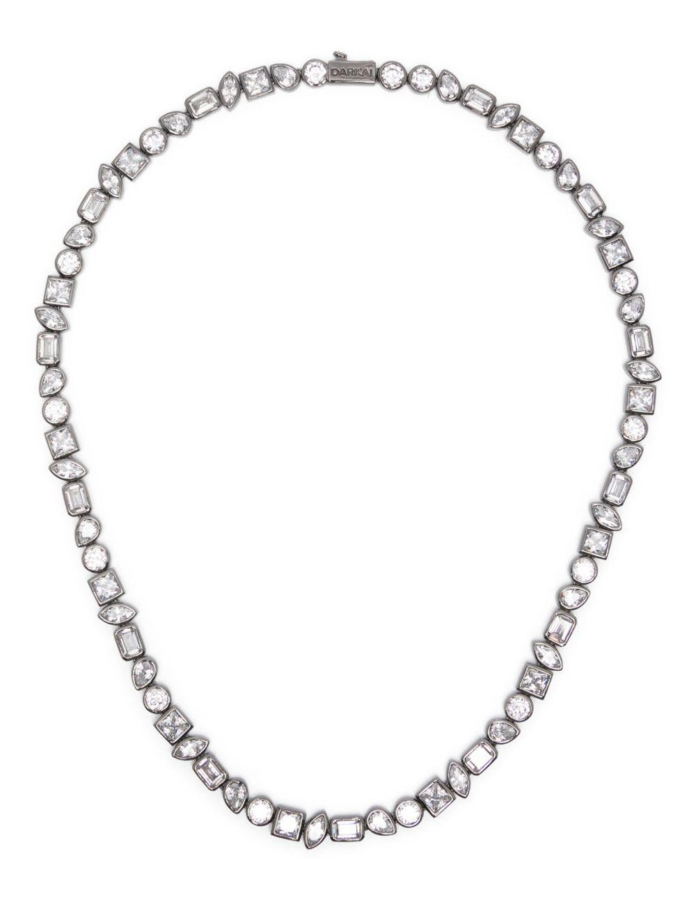 Collana con cristalli misti in argento Darkai - unisex 