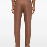 Pantaloni lyon in marrone lardini - uomo 