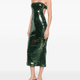 Abito di paillettes in verde Oséree - donna 