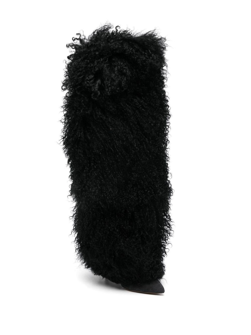 Stivali furry in nero Paris texas - donna 