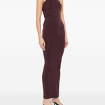 Abito lungo in viola scuro Wolford - donna 