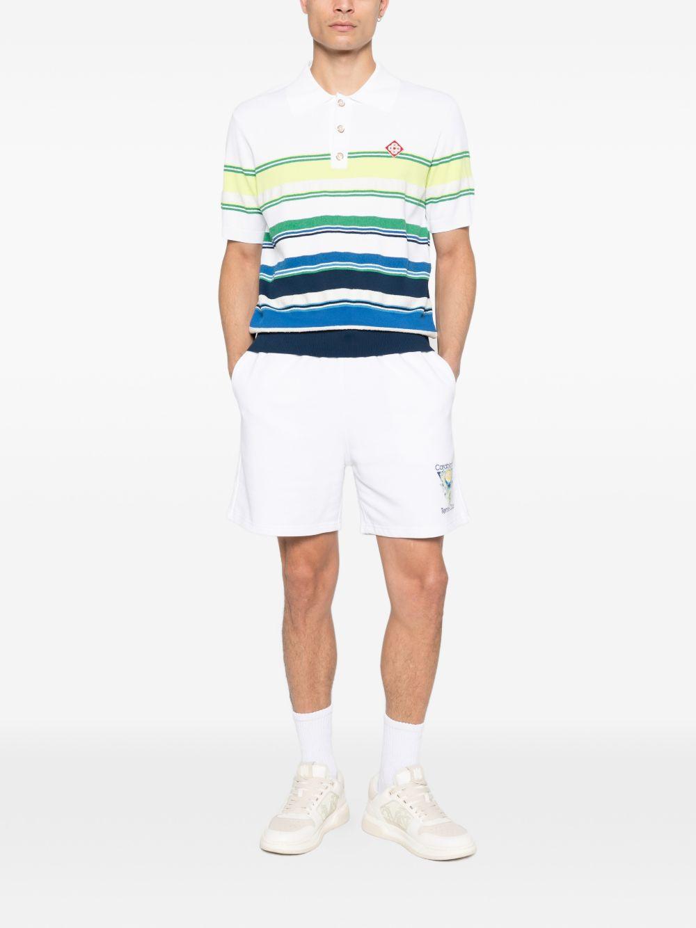 Polo a righe  in bianco Casablanca - uomo 