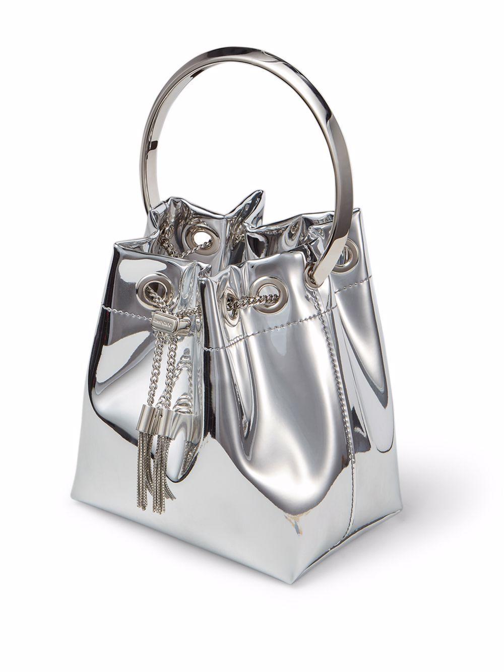 Borsa a secchiello Bon Bon in argento 