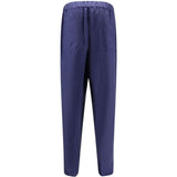 Pantaloni con vita elasticizzata in blu Laneus - uomo 