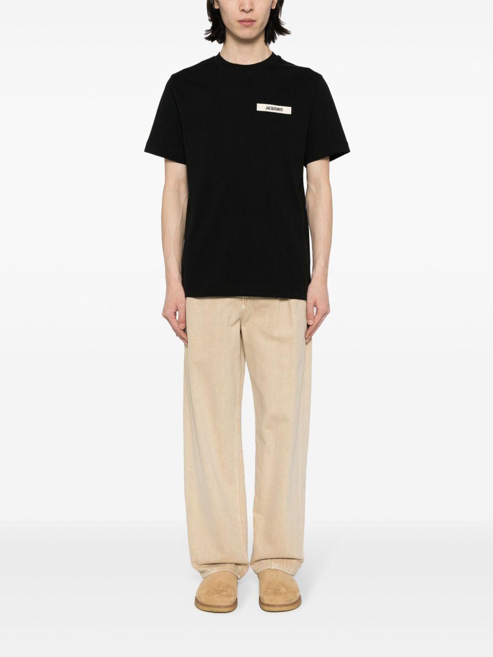 T-shirt Le T-shirt Gros Grain in nero Jacquemus - uomo 