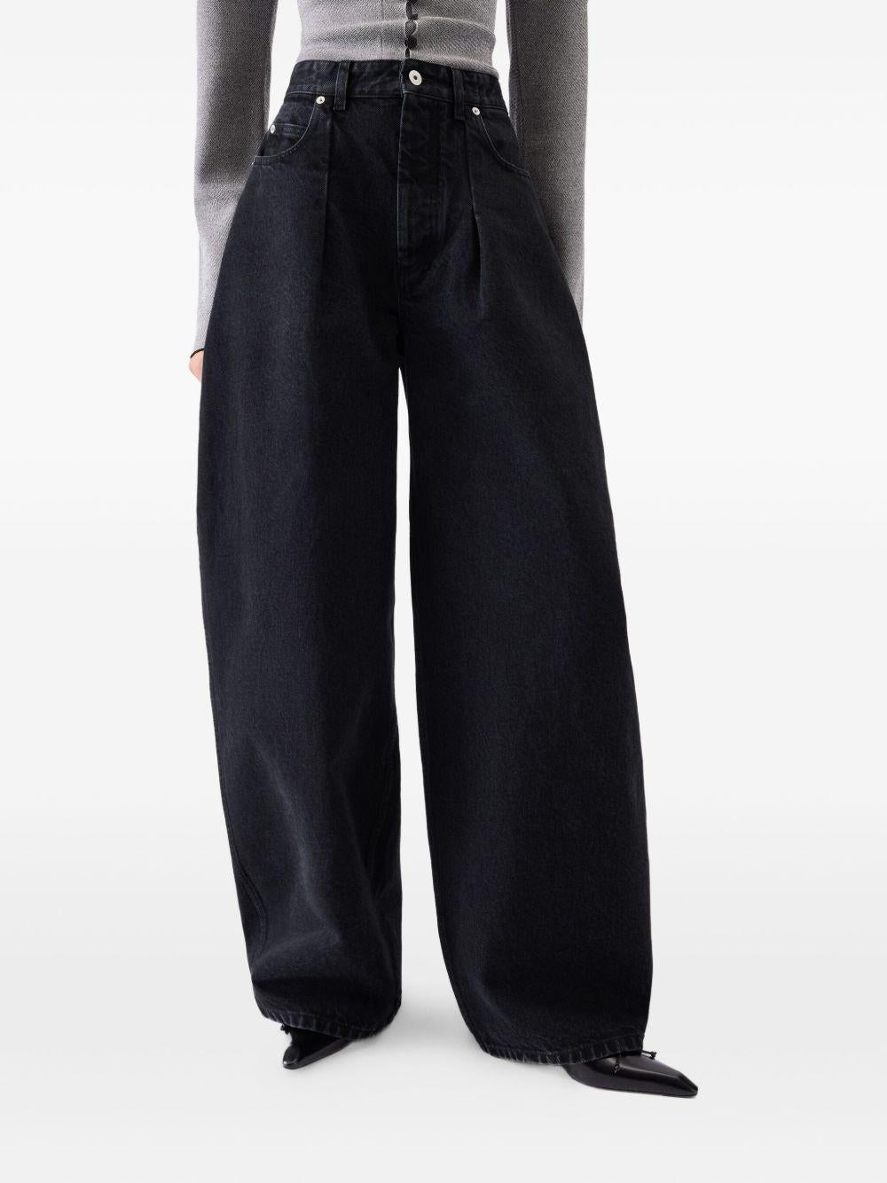Jeans le de-nimes ovalo  in nero Jacquemus - donna 