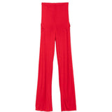 PANTALONI DRITTI BIAS IN ROSSO RICK OWENS LILIES - DONNA 