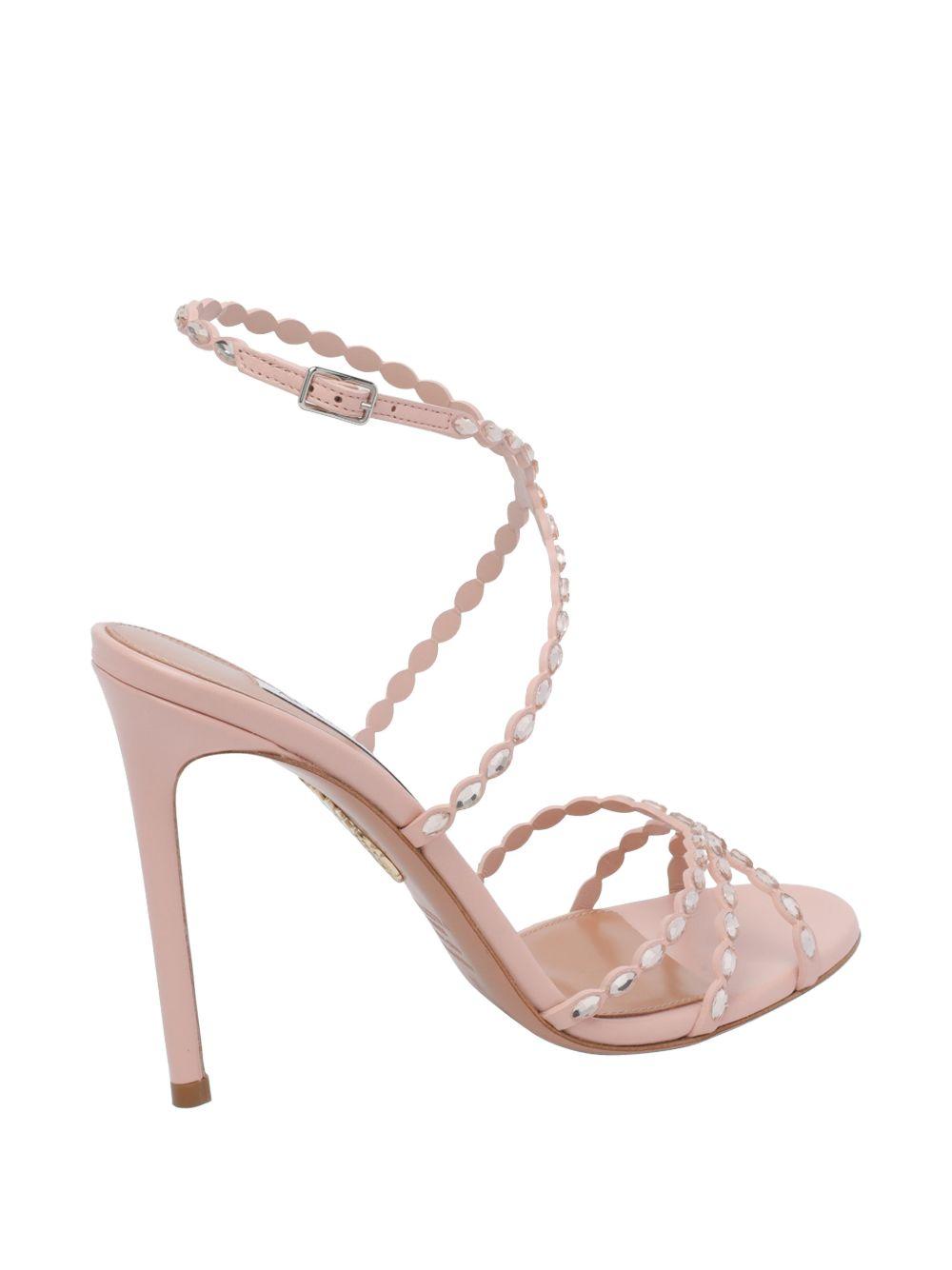 Sandali Tequila con fibbia in beige Aquazzura - donna 