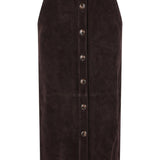Gonna con cintura in marrone Self-Portrait - donna 