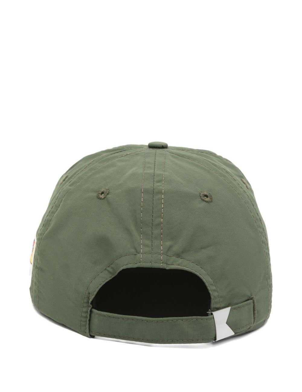 Cappello da baseball ricamato in verde Rhude - uomo 
