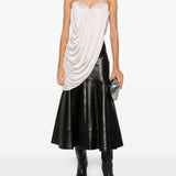 Top con ruches in avorio Giuseppe di morabito - donna 